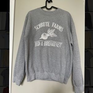 Shrute Farms / The Office gray crew neck